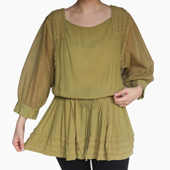 Free People Tops - Free People Boho Gypsy Lace Swing Tunic